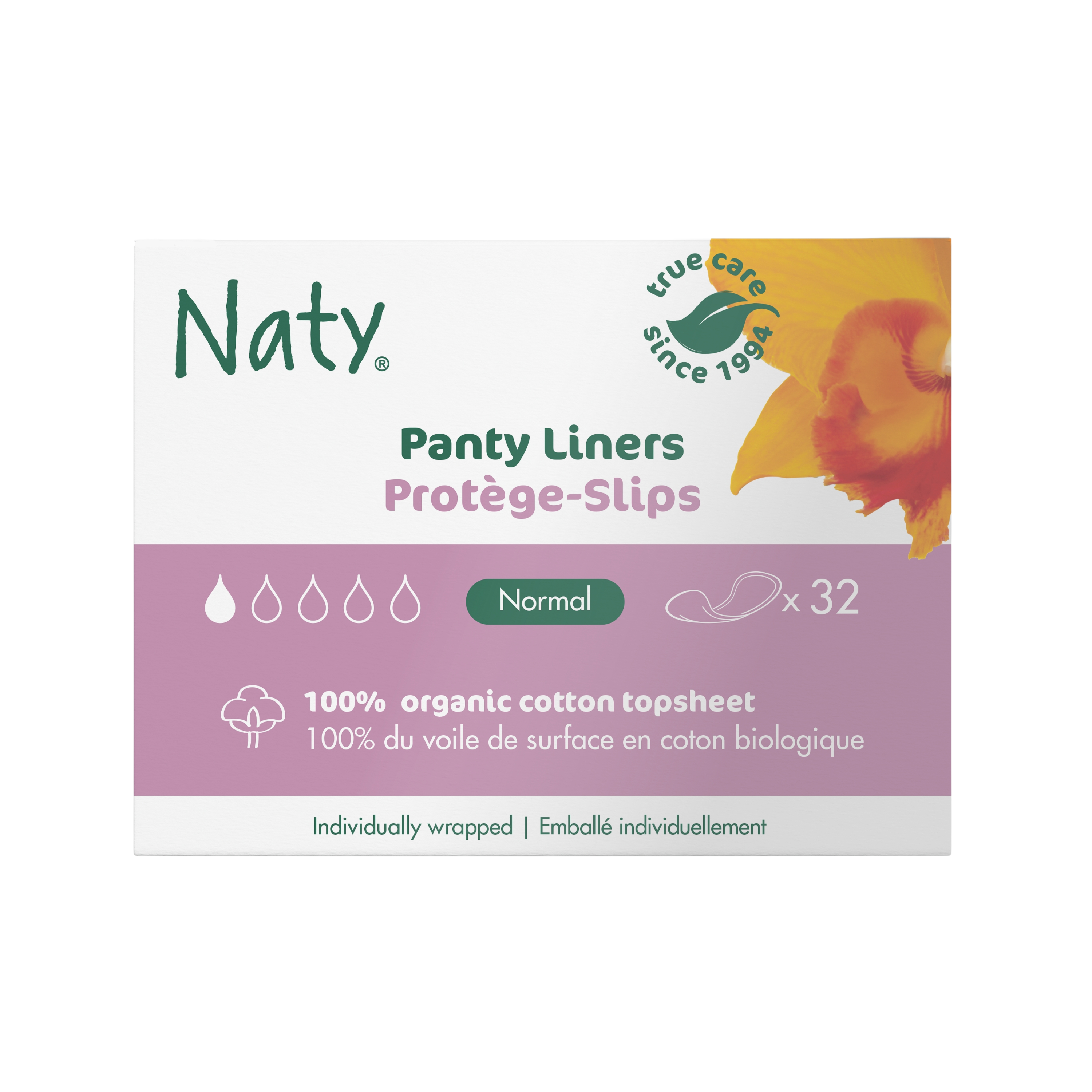 Fotografie NATY Dámské slipové vložky normal 32 ks