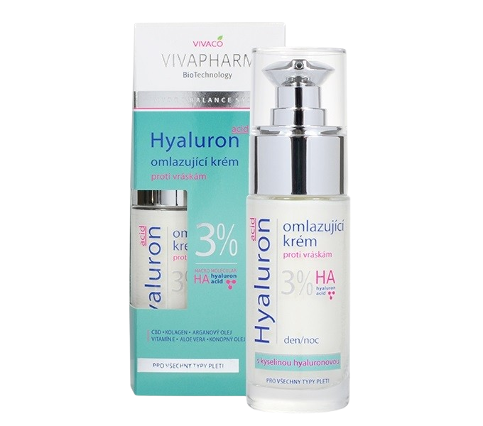 VivaPharm Omlazující krém s kyselinou hyaluronovou 30 ml