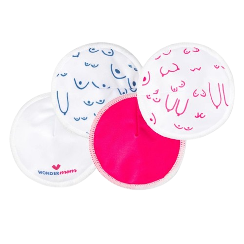 Fotografie WONDERMOM Pratelné bambusové vložky do podprsenky 8 ks
