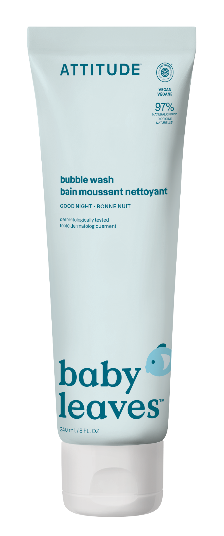 ATTITUDE Dětská pěna do koupele Baby leaves s vůní Good night 240 ml
