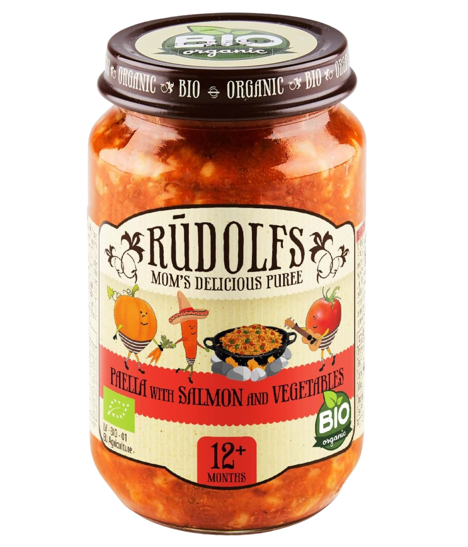 RUDOLFS BIO Paella s lososem a zeleninou 190 g