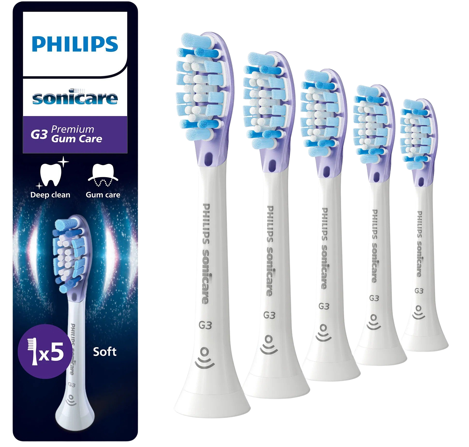 Philips Sonicare Premium Gum Care HX9055/87 White, náh.hlav. 5 ks