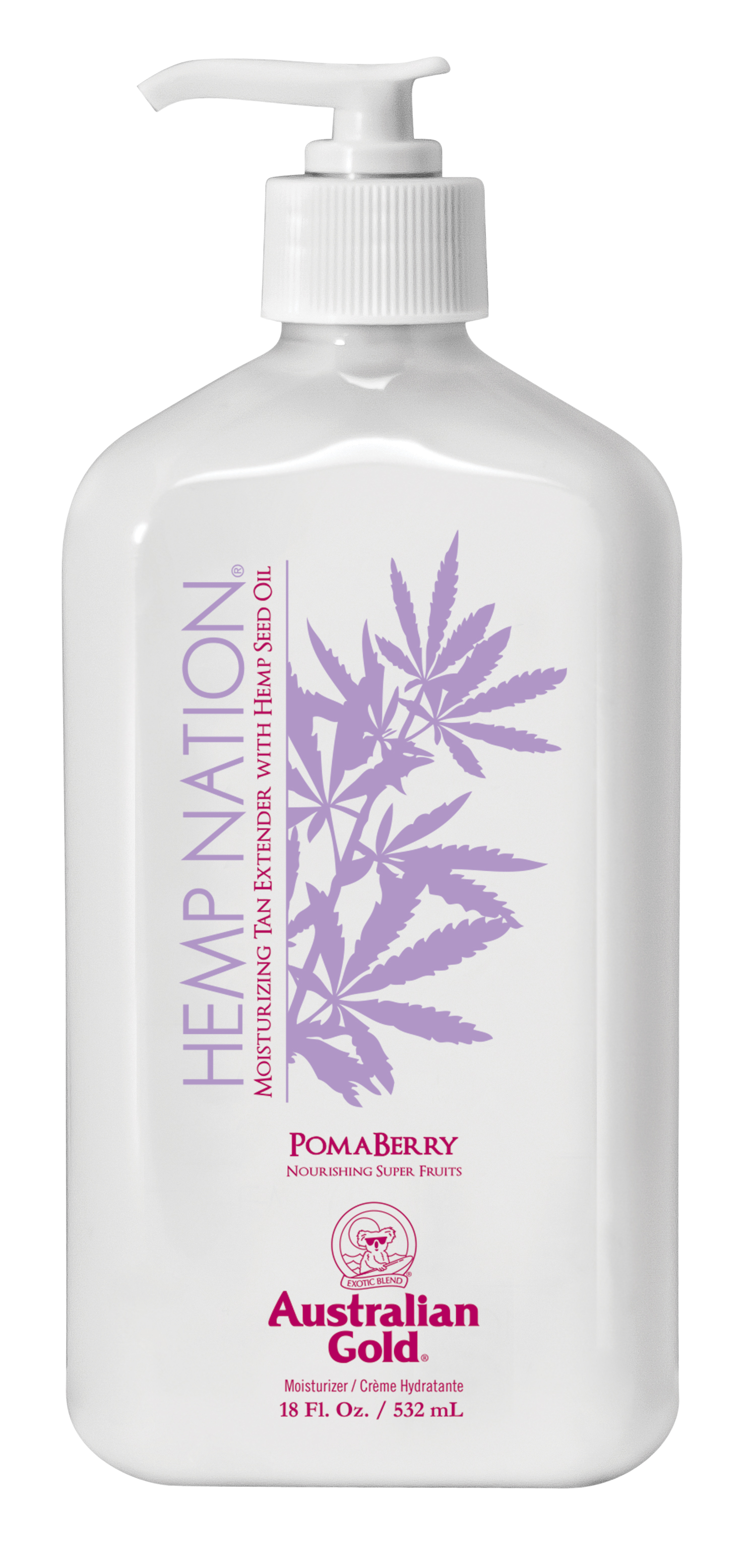 AUSTRALIAN GOLD Hemp Nation tělové mléko, Pomaberry 535 ml