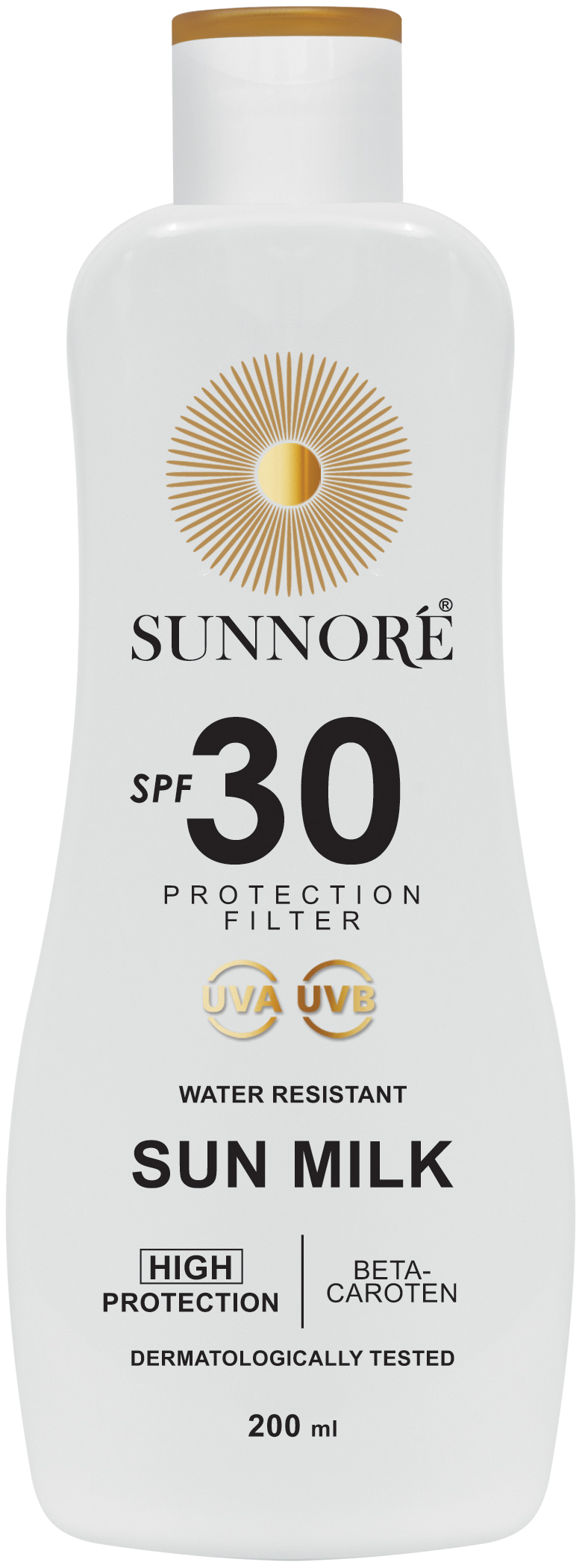 SUNNORÉ Opalovací mléko SPF 30, 200 ml