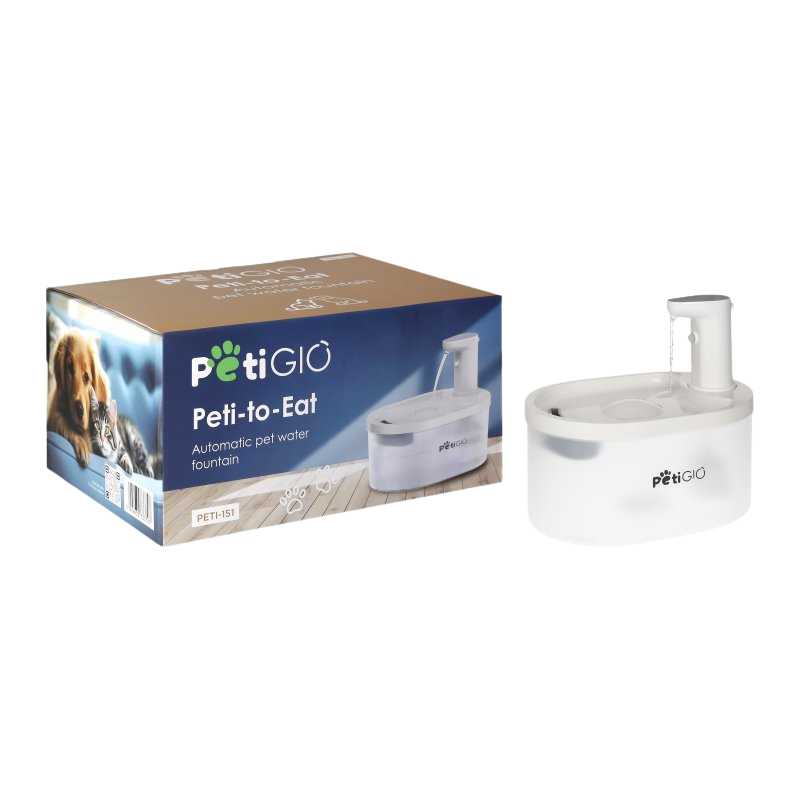 PETIGIO Peti-to-Eat automatická fontána pro domácí mazlíčky plast