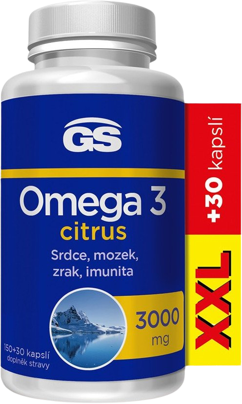 GS Omega 3 citrus 180 kapslí