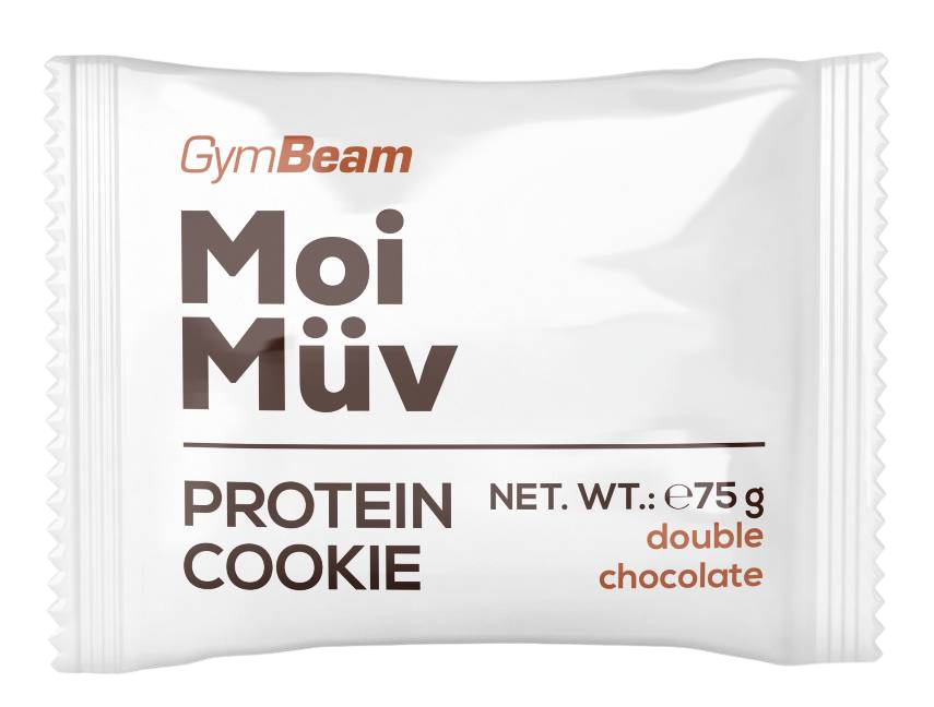 GymBeam MoiMüv Protein Cookie dvojitá čokoláda 75 g