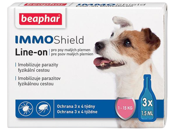 Fotografie Beaphar Line-on Immo Shield pro psy S 4,5 ml A48:PL-244-13354