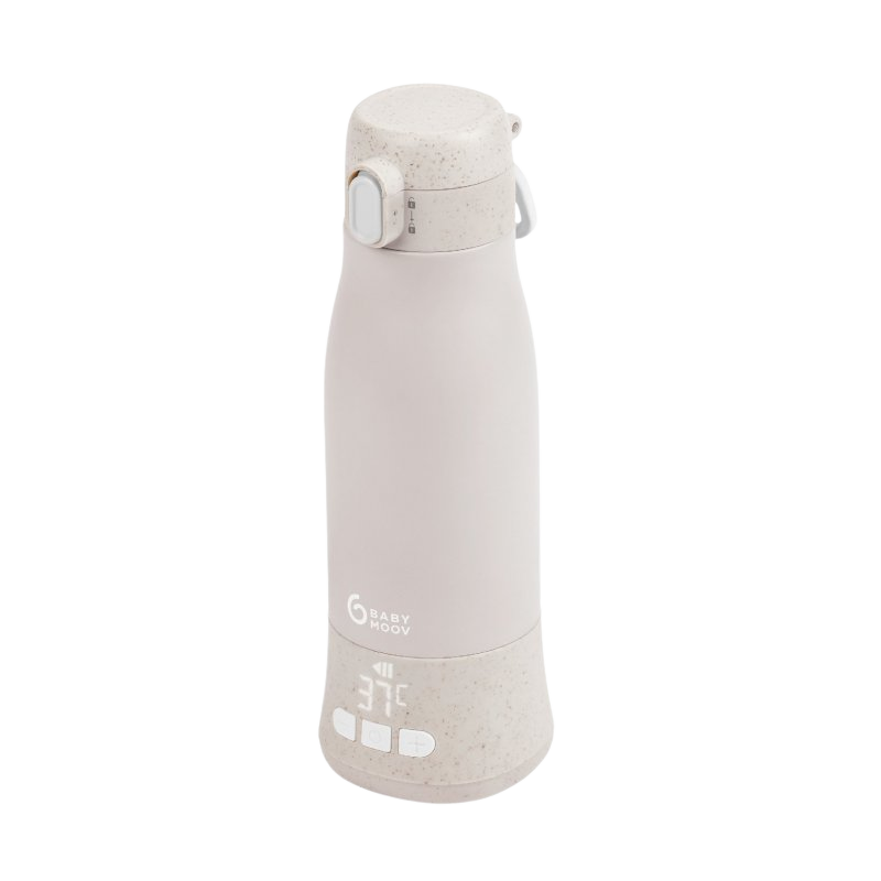 BABYMOOV Cestovní ohřívač Moov & Feed Mineral Beige 340 ml
