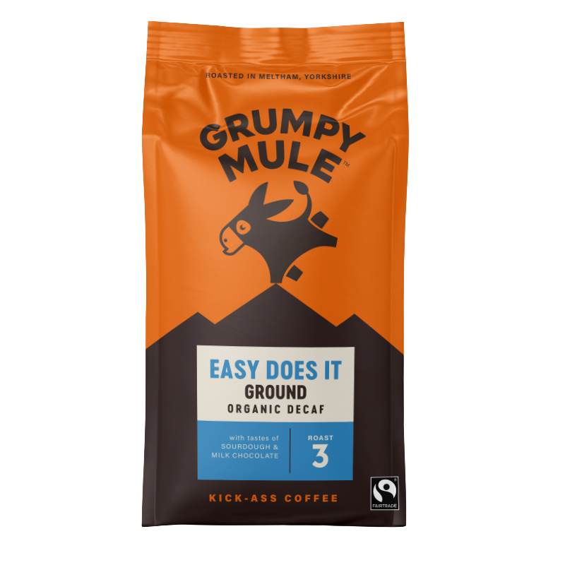 GRUMPY MULE BIO SCA 83+ mletá káva bez kofeinu Arabica 200 g