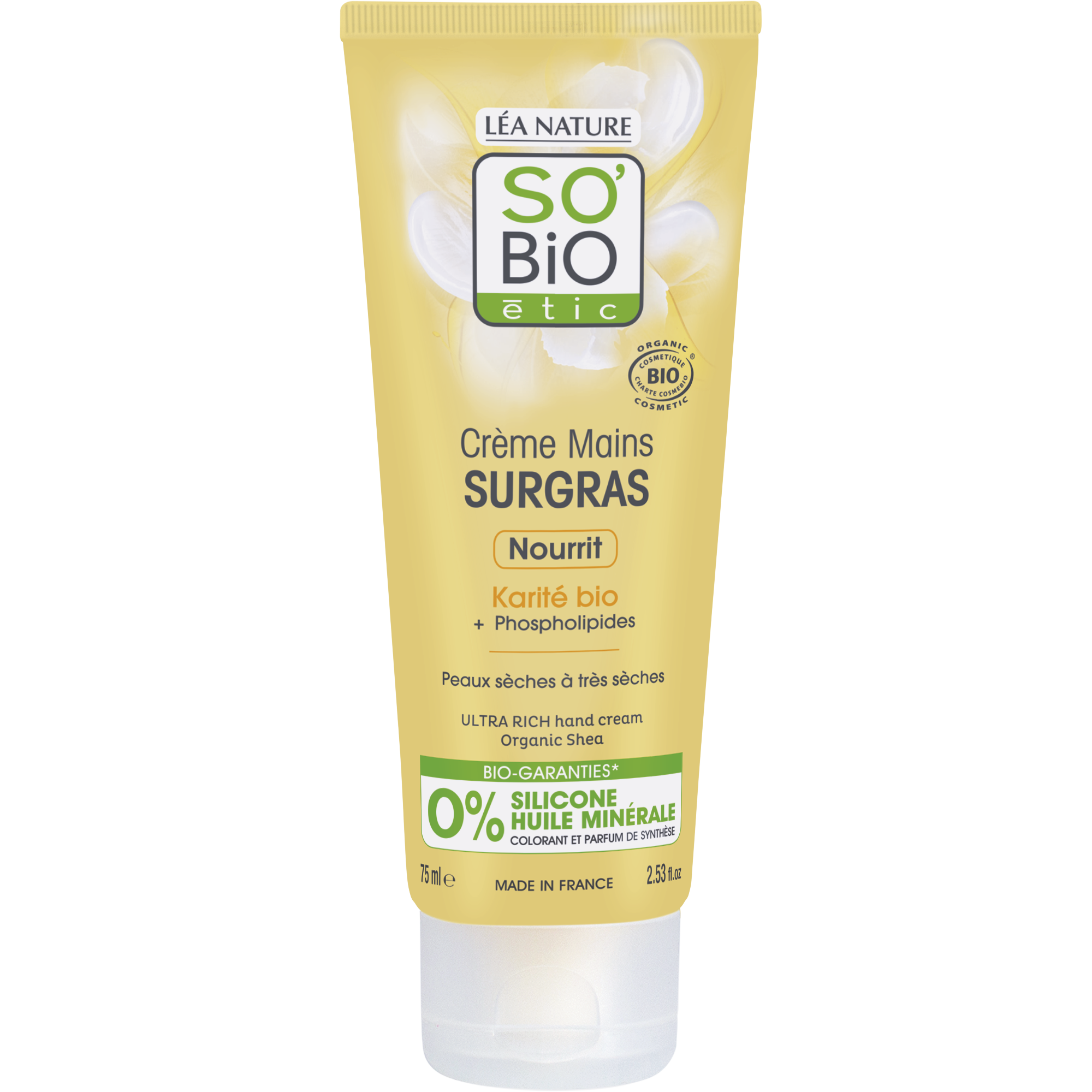SO´BIO ÉTIC Krém na ruce ultra výživný s karité bio 75 ml