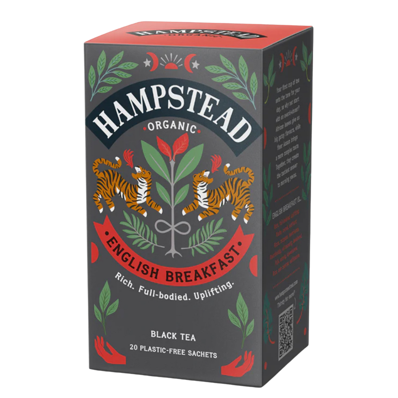 HAMPSTEAD TEA BIO černý čaj English Breakfast 20 sáčků