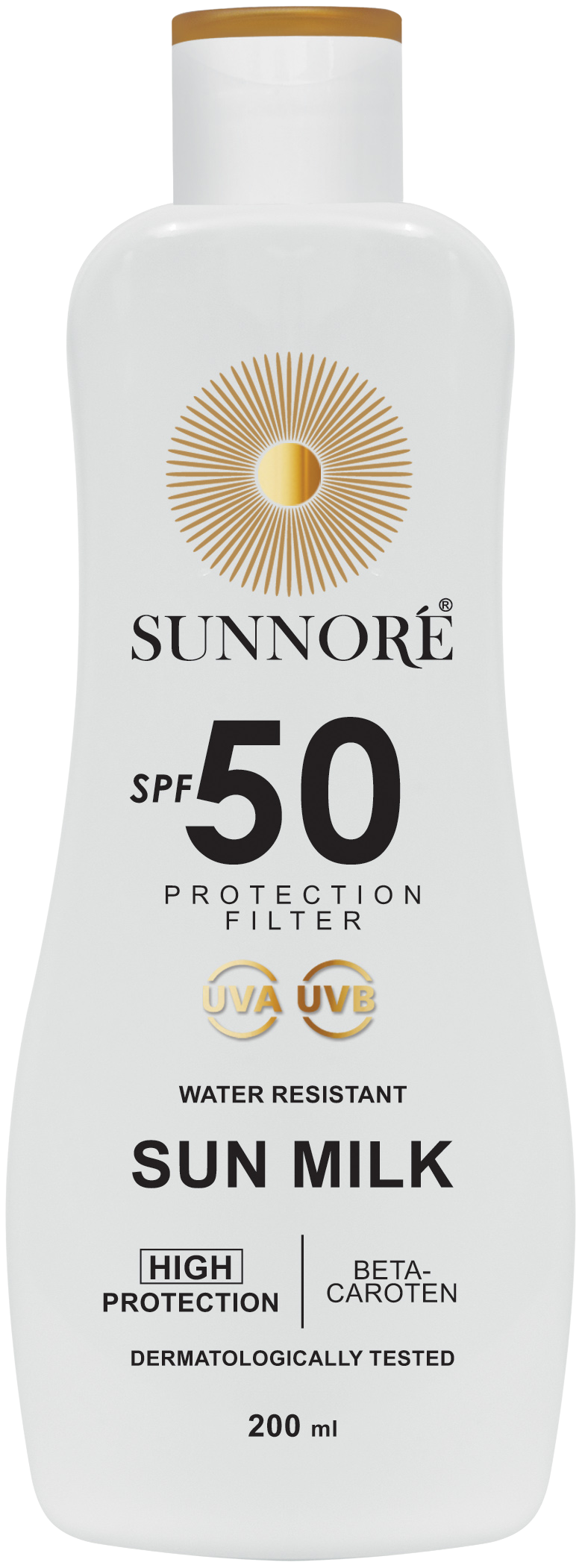 SUNNORÉ Opalovací mléko SPF 50, 200 ml