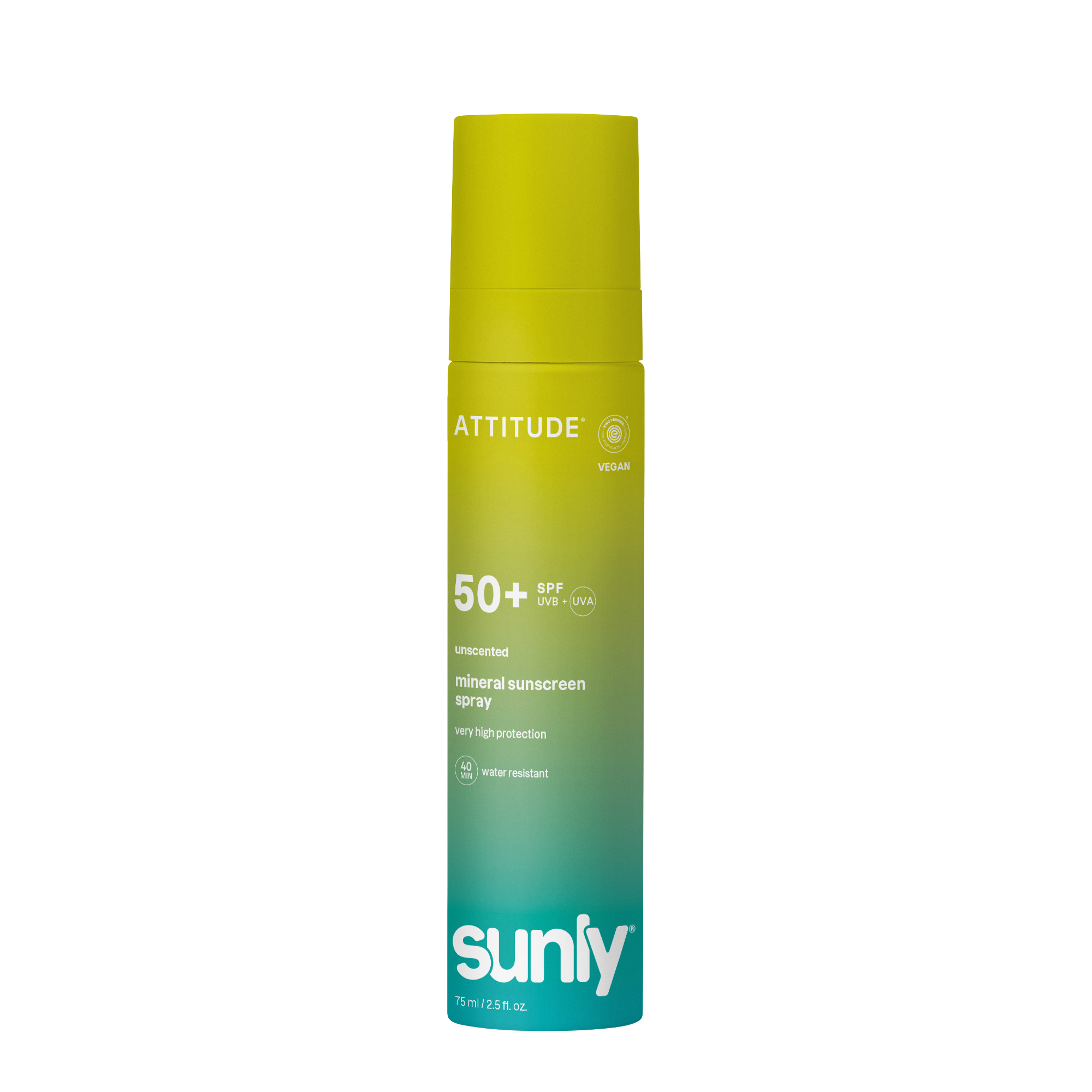 ATTITUDE Minerální opalovací krém ve spreji Sunly SPF 50+ bez vůně 75 ml
