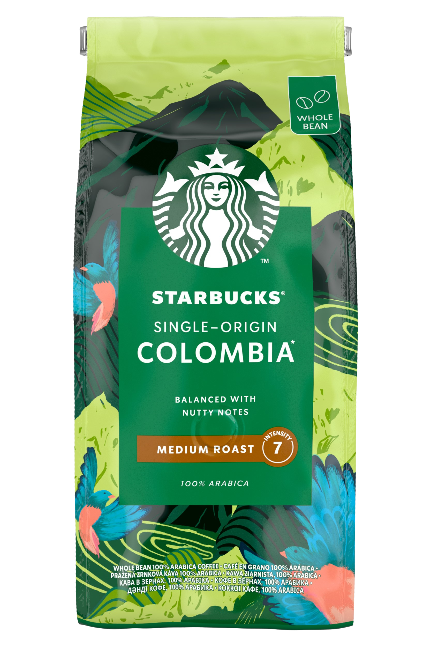 Starbucks Single-Origin Colombia Medium Roast, zrnková káva 450 g