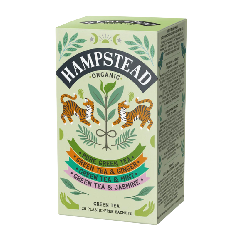 HAMPSTEAD TEA BIO selekce zelených čajů 20 sáčků