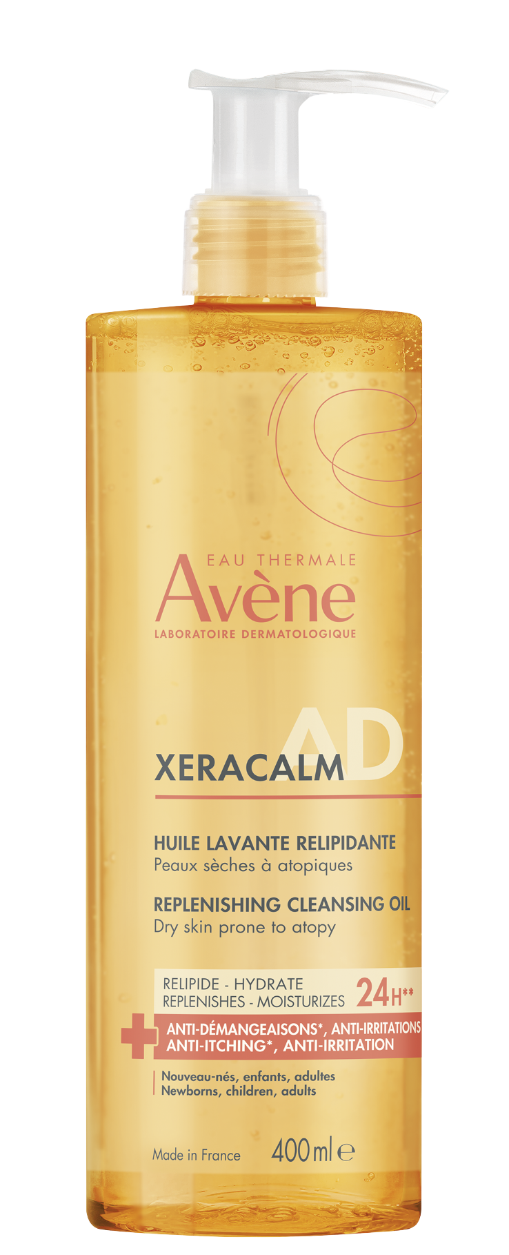 Avène XeraCalm A.D relipidačný umývací olej 400 ml