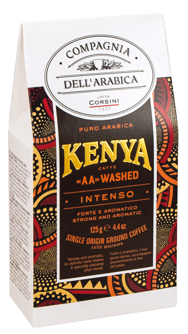 Fotografie CAFFÉ CORSINI Single Kenya "AA" Washed mletá 125 g
