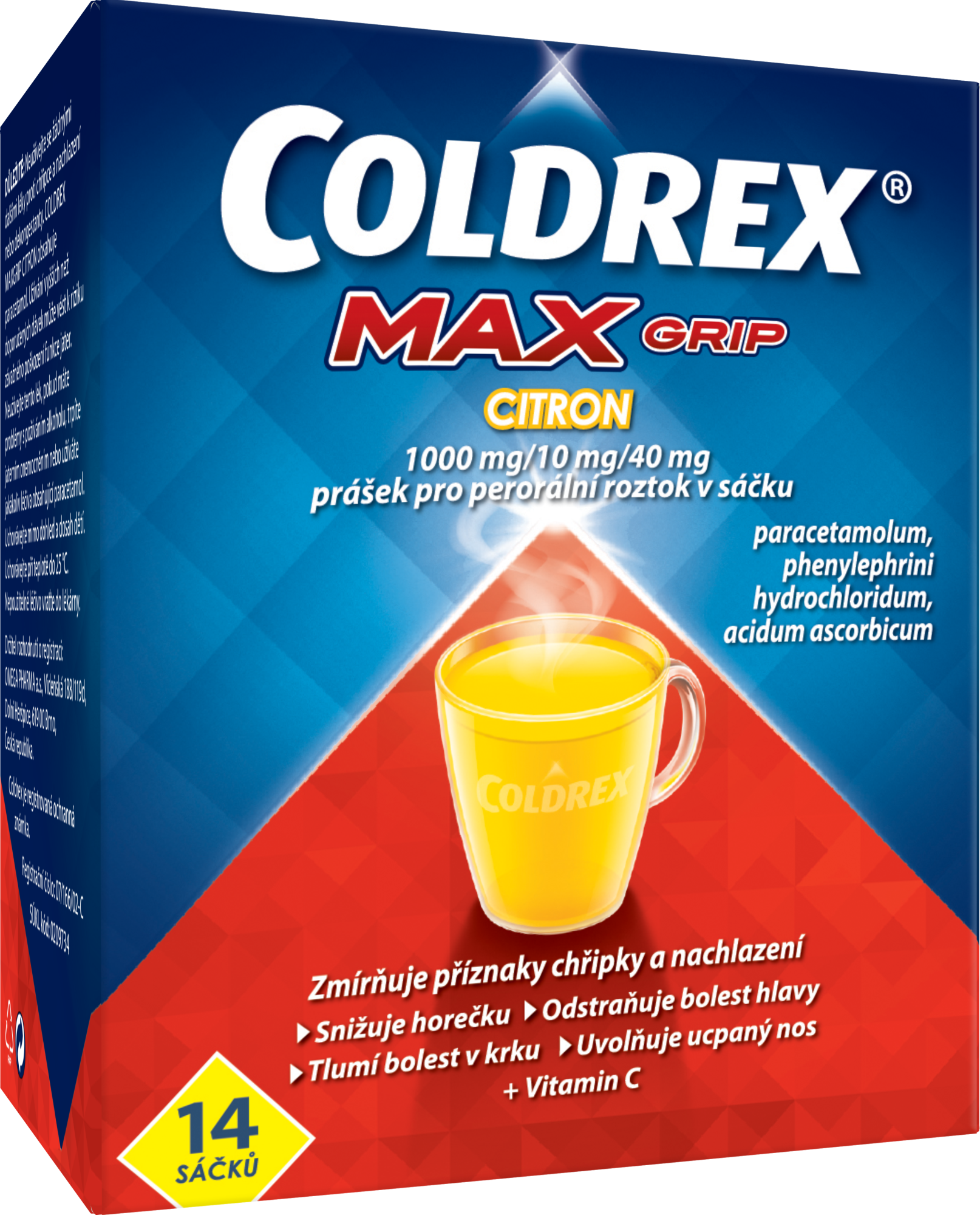 Fotografie Coldrex MAXGrip Citron sáčky 14 ks