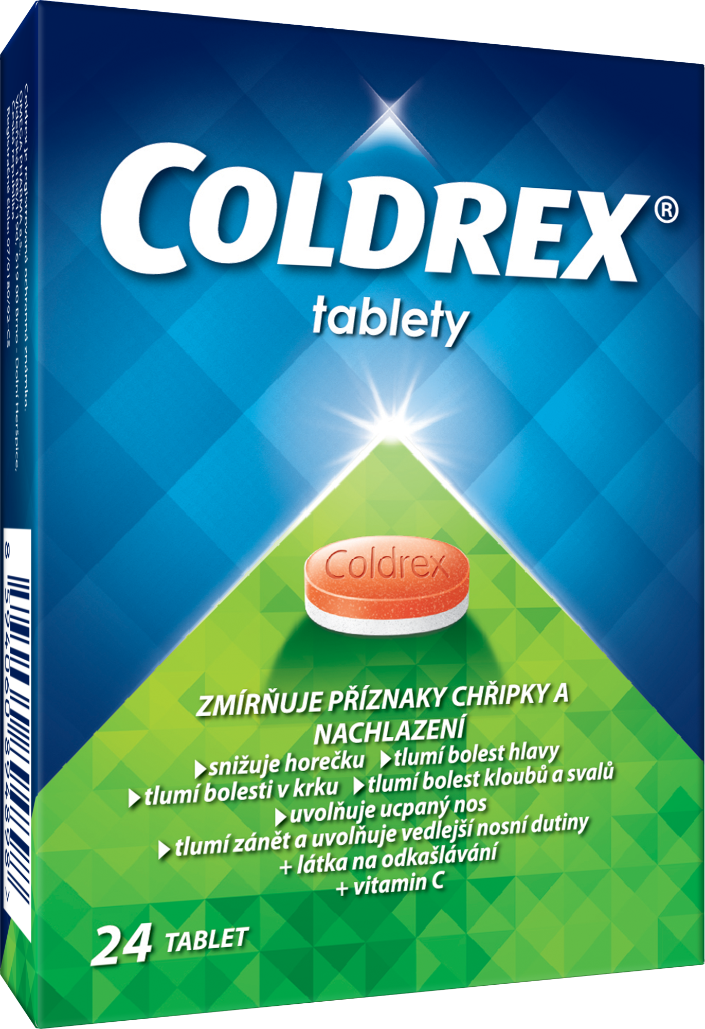 COLDREX Tablety proti příznakům chřipky a nachlazení 24 tablet