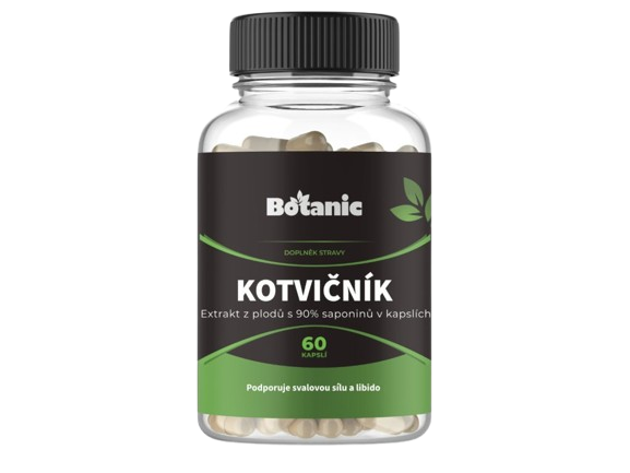 BOTANIC Kotvičník (Tribulus) - extrakt z plodů s 90 % saponinů 60 kapslí