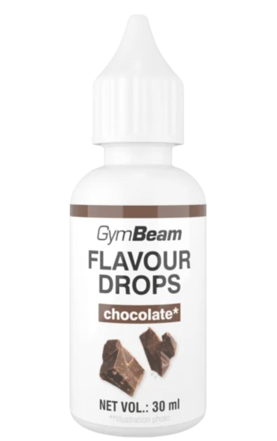 Fotografie GymBeam Flavor Drops chocolate 30 ml