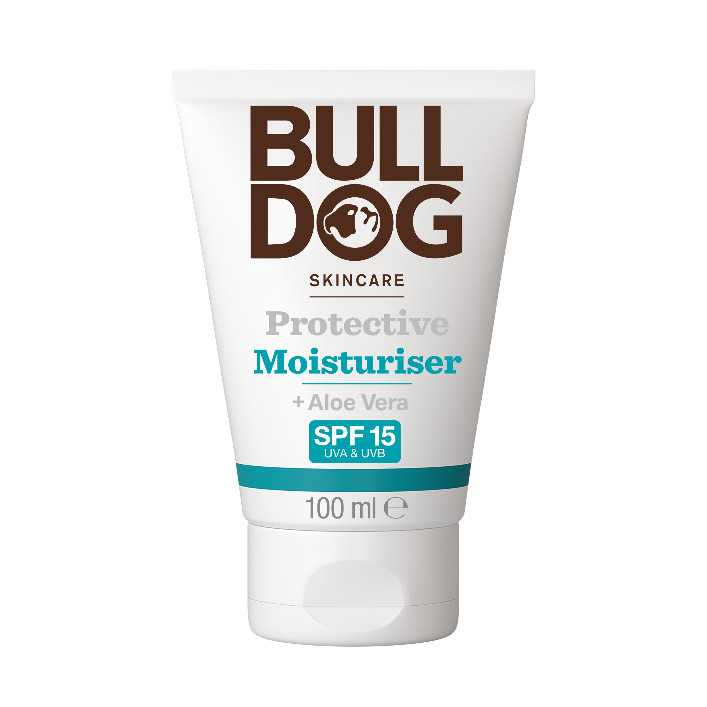 Fotografie BULLDOG Protective Moisturiser SPF 15 krém s ochranou proti UVA & UVB 100 ml