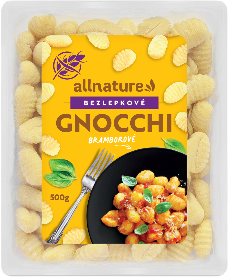 Fotografie ALLNATURE Bezlepkové Gnocchi 500 g