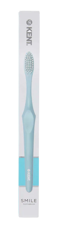 GB KENT & SONS PLC Zubní kartáček SMILE Super Soft se stříbrem v modré barvě