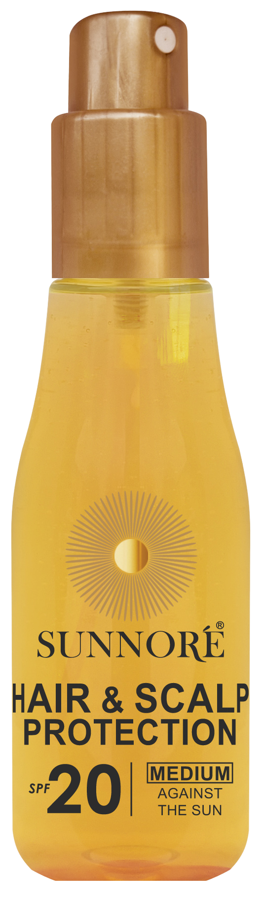 Fotografie SUNNORÉ Ochrana vlasů a pokožky hlavy SPF 20, 200 ml