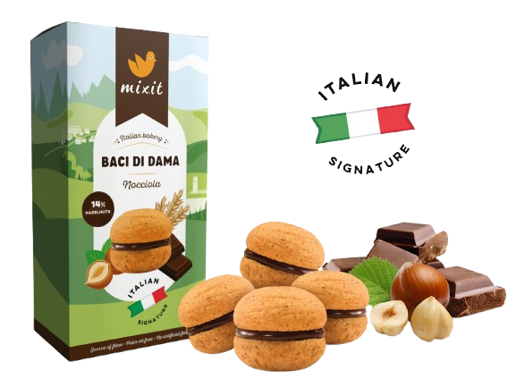 MIXIT Italian bakery – Cookie Baci di Dama Nocciola 170 g