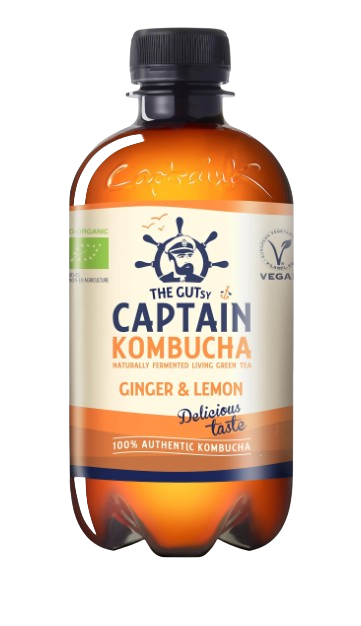 THE GUTSY CAPTAIN Kombucha Zázvor, citron 400 ml