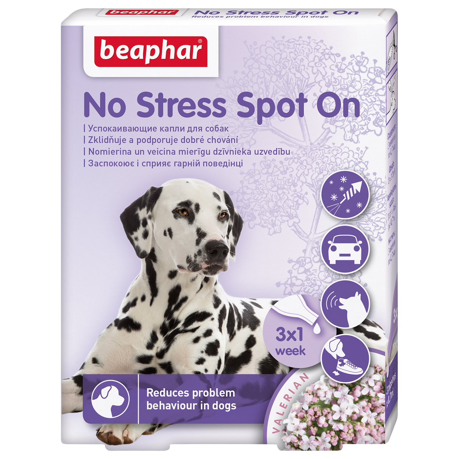Fotografie BEAPHAR Pipeta No stress Spot on 3 x 0.7 ml