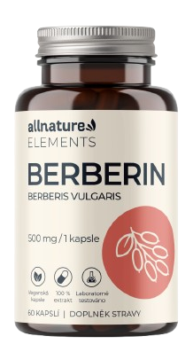 Allnature Elements Berberin 500 mg 60 kapslí