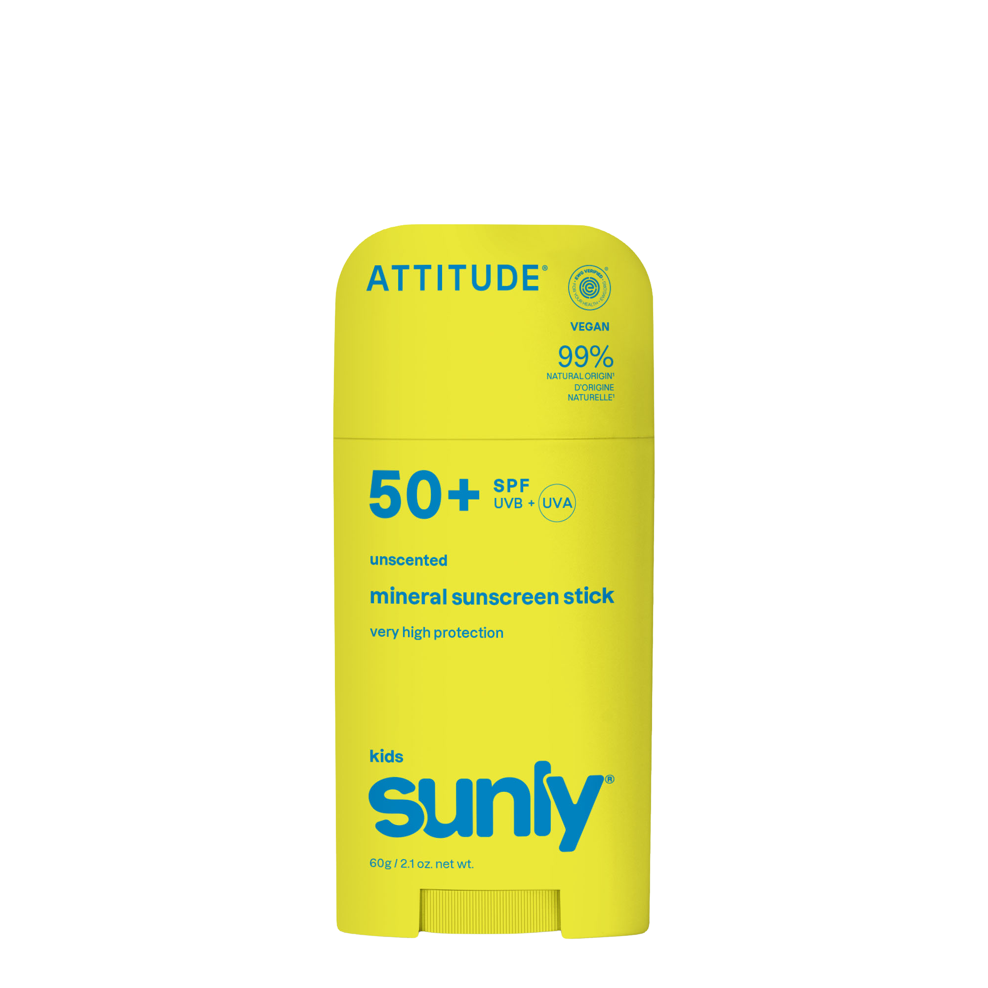 ATTITUDE Dětský minerální opalovací krém Sunly SPF 50+ bez vůně 60 g