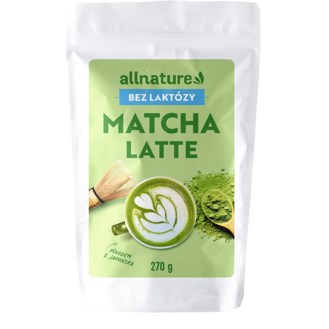 Fotografie ALLNATURE Matcha latte bez laktózy 270 g