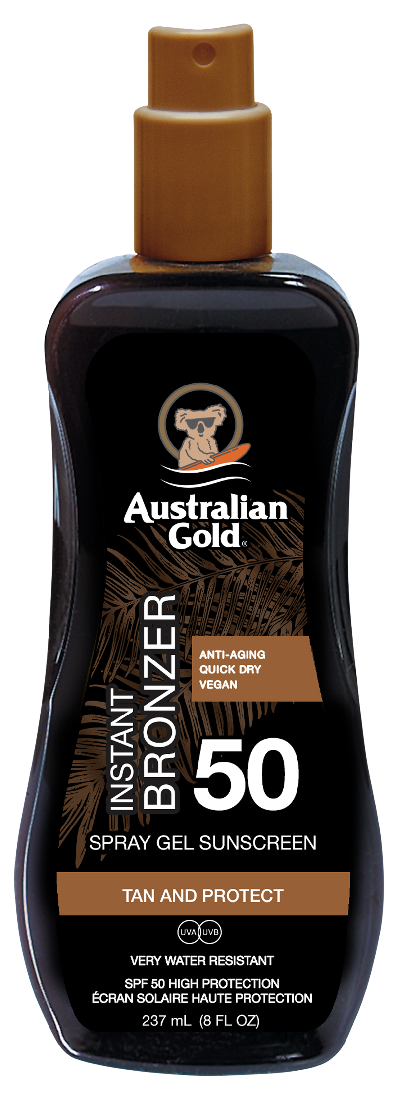 AUSTRALIAN GOLD SPF 50 Spray Gel Bronzer 237 ml