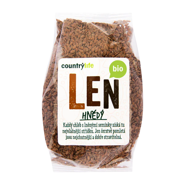 COUNTRYLIFE Len hnědý BIO 300 g
