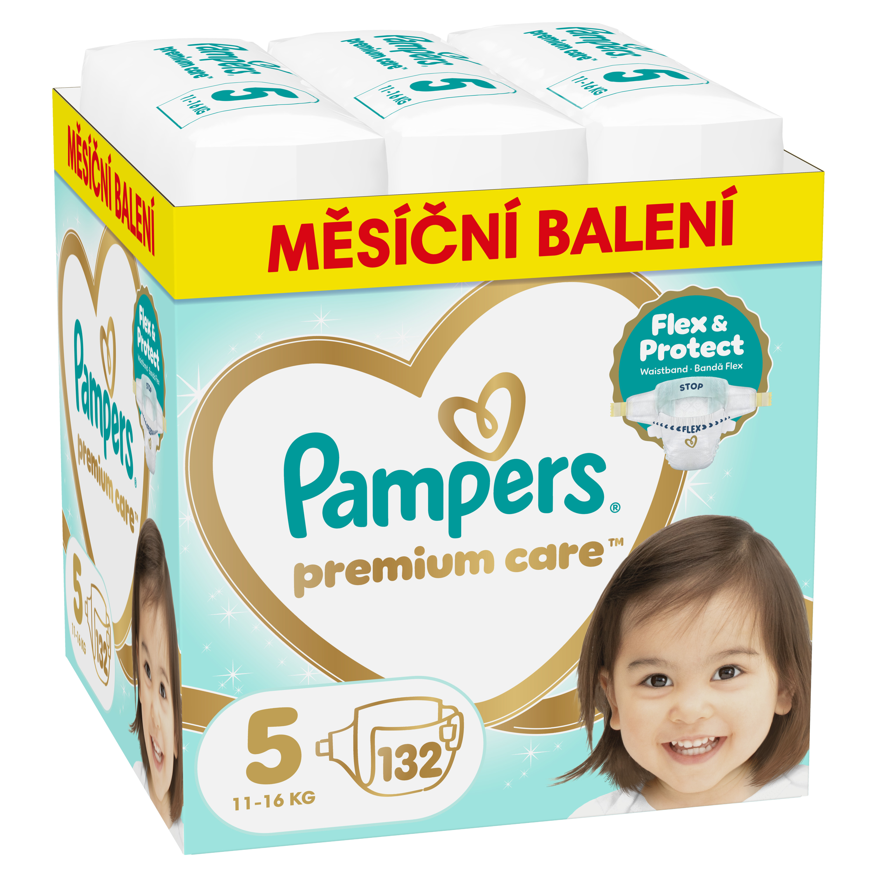 PAMPERS Premium Care Velikost 5, 11kg-16kg 132 ks