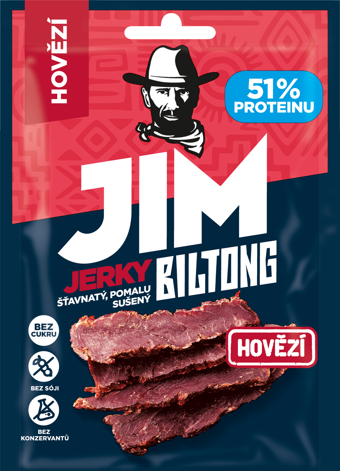 JIM JERKY Biltong Sušené hovězí maso 20 g