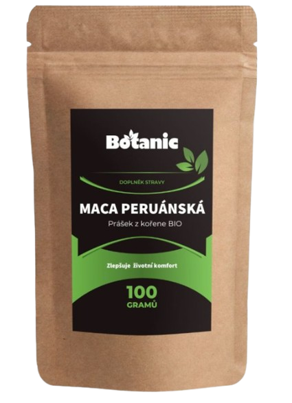 Fotografie BOTANIC Maca peruánská - Prášek z kořene BIO 100 g