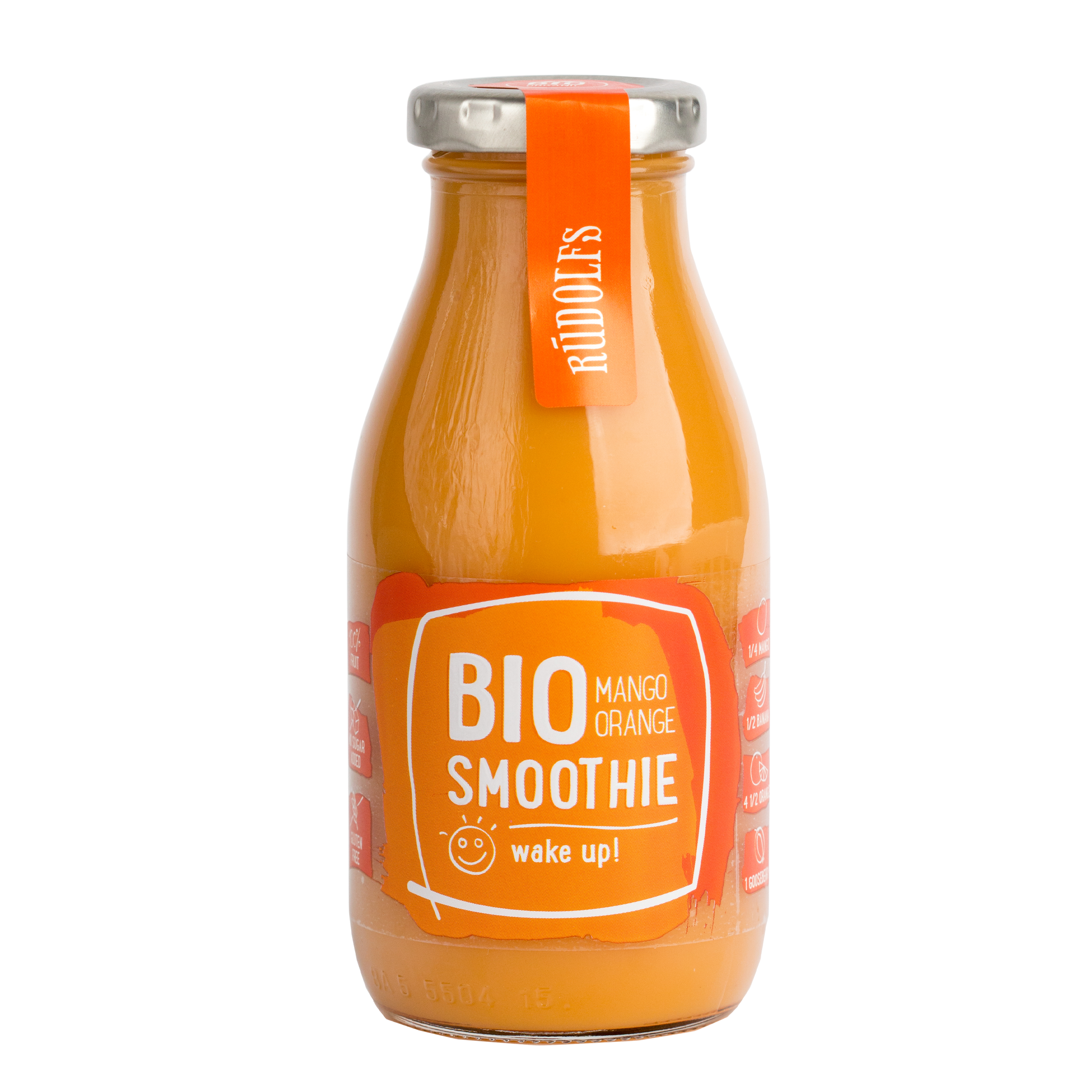 RUDOLFS Smoothie Mango, pomeranč BIO 260 ml