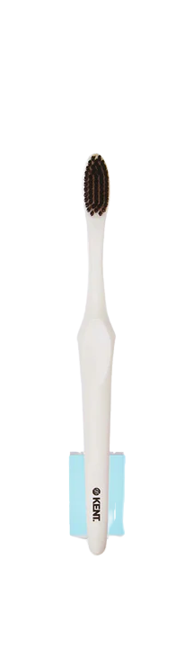 GB KENT & SONS PLC Zubní kartáček SMILE se stříbrem a dřevěným uhlím, bílý