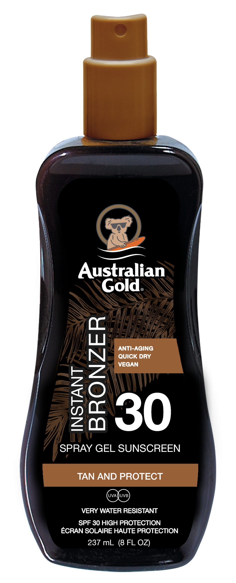 Australian Gold SPF 30 Spray gel Bronzer 237 ml