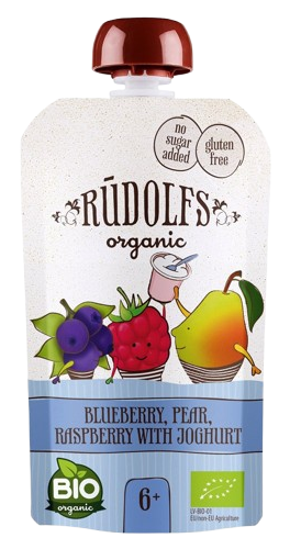 Čučoriedka, hruška, malina s jogurtom