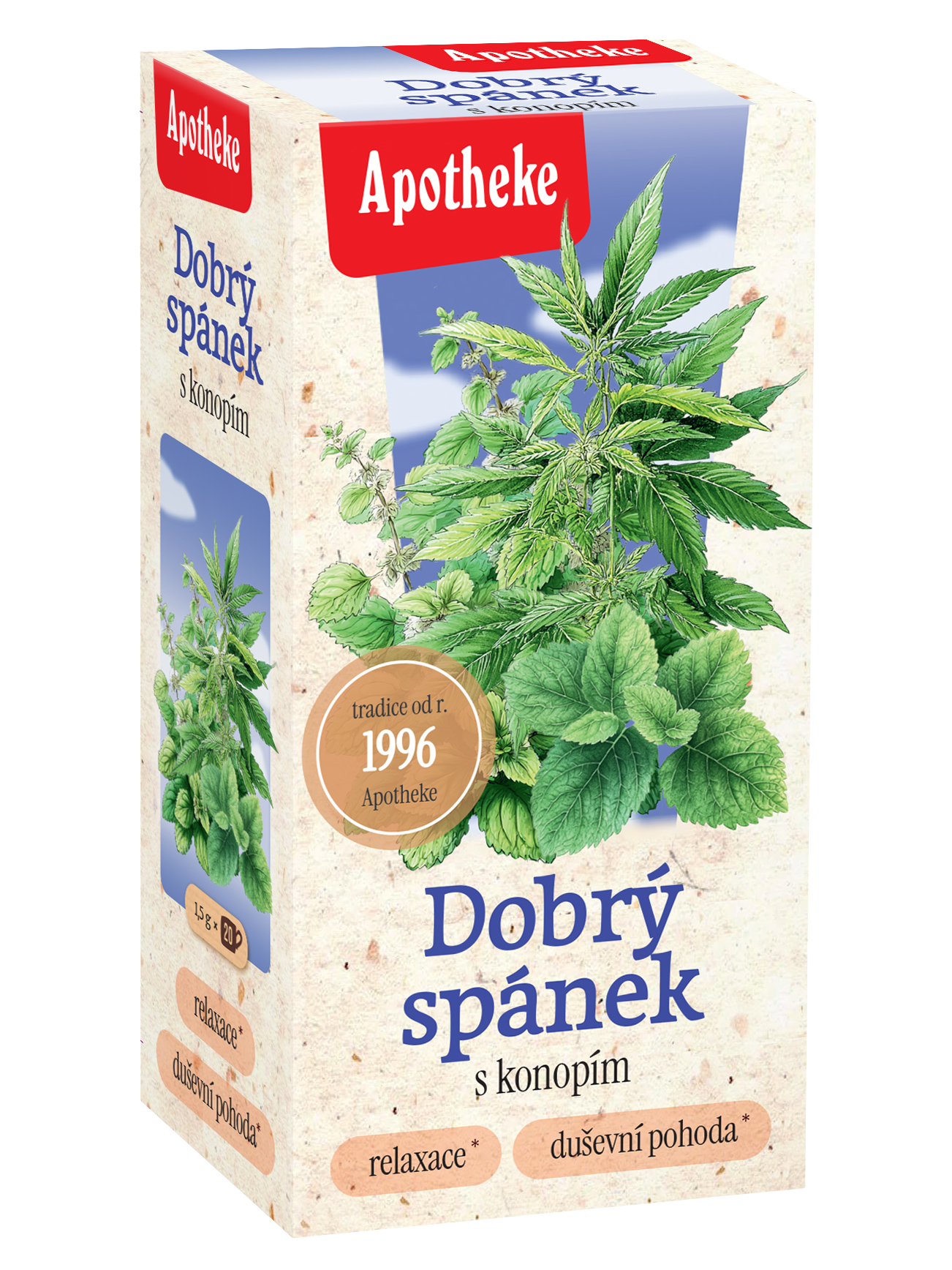 APOTHEKE čaj Dobrý spánek s konopím 20 x 1.5 g