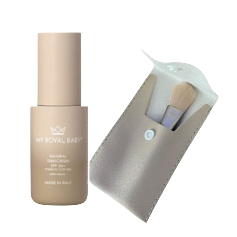 MYROYALBABY Přírodní opalovací krém SPF 50+, + kartáček s pouzdrem 50 ml