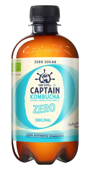 Fotografie THE GUTSY CAPTAIN Kombucha ZERO Original 400 ml