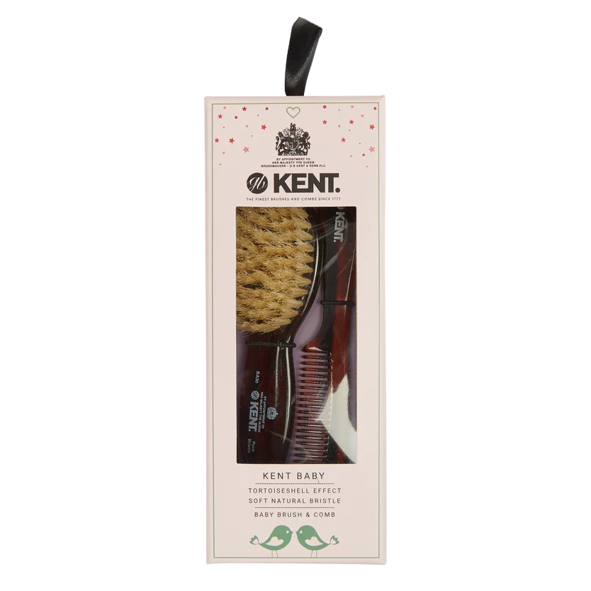 Fotografie GB KENT & SONS PLC Sada dětského kartáče z měkkých štětin a jemného hřebene