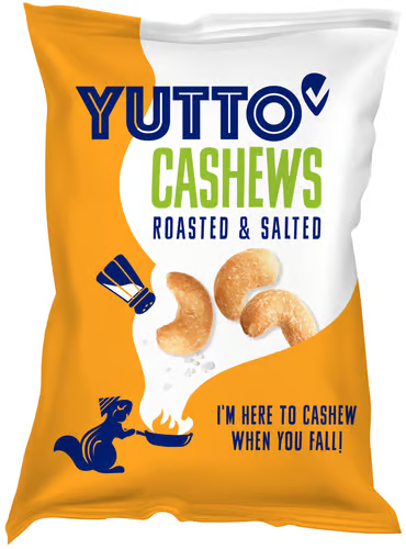 Fotografie YUTTO Kešu ořechy jádra pražená, solená 150 g